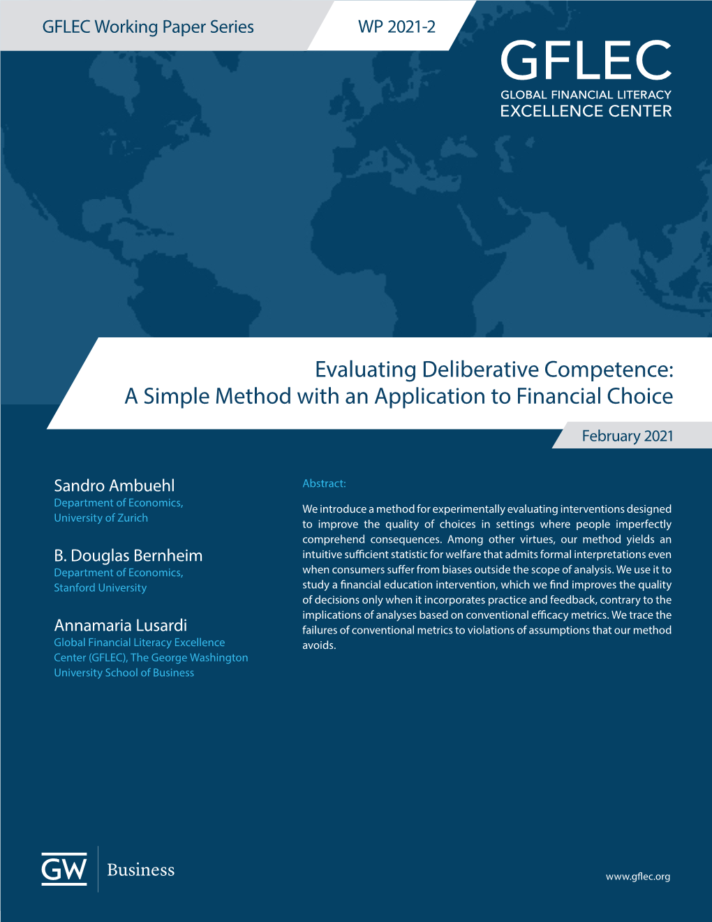 Evaluating Deliberative Competence: a Simple Method with an Application to Financial Choice