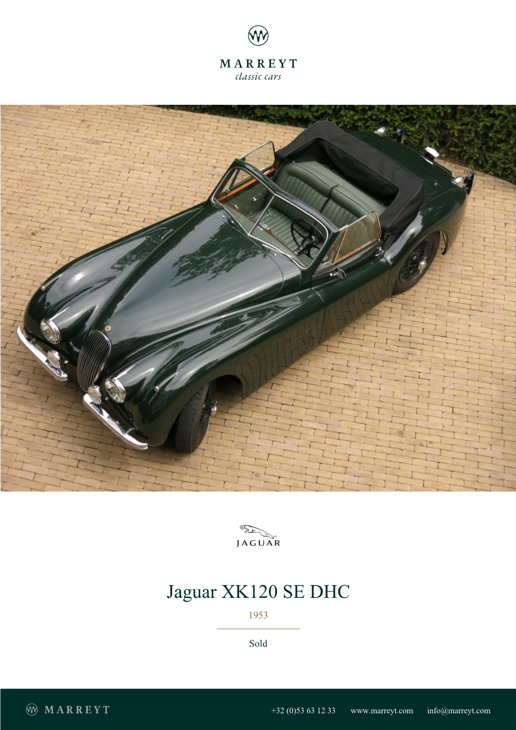 Jaguar XK120 SE DHC 1953