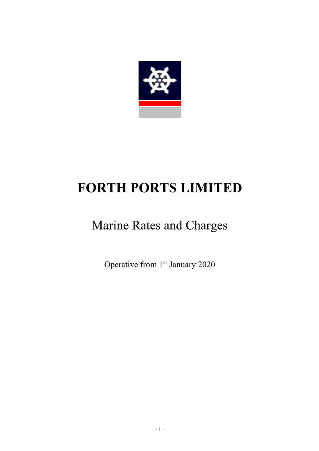 Marine Rates & Charges 2020