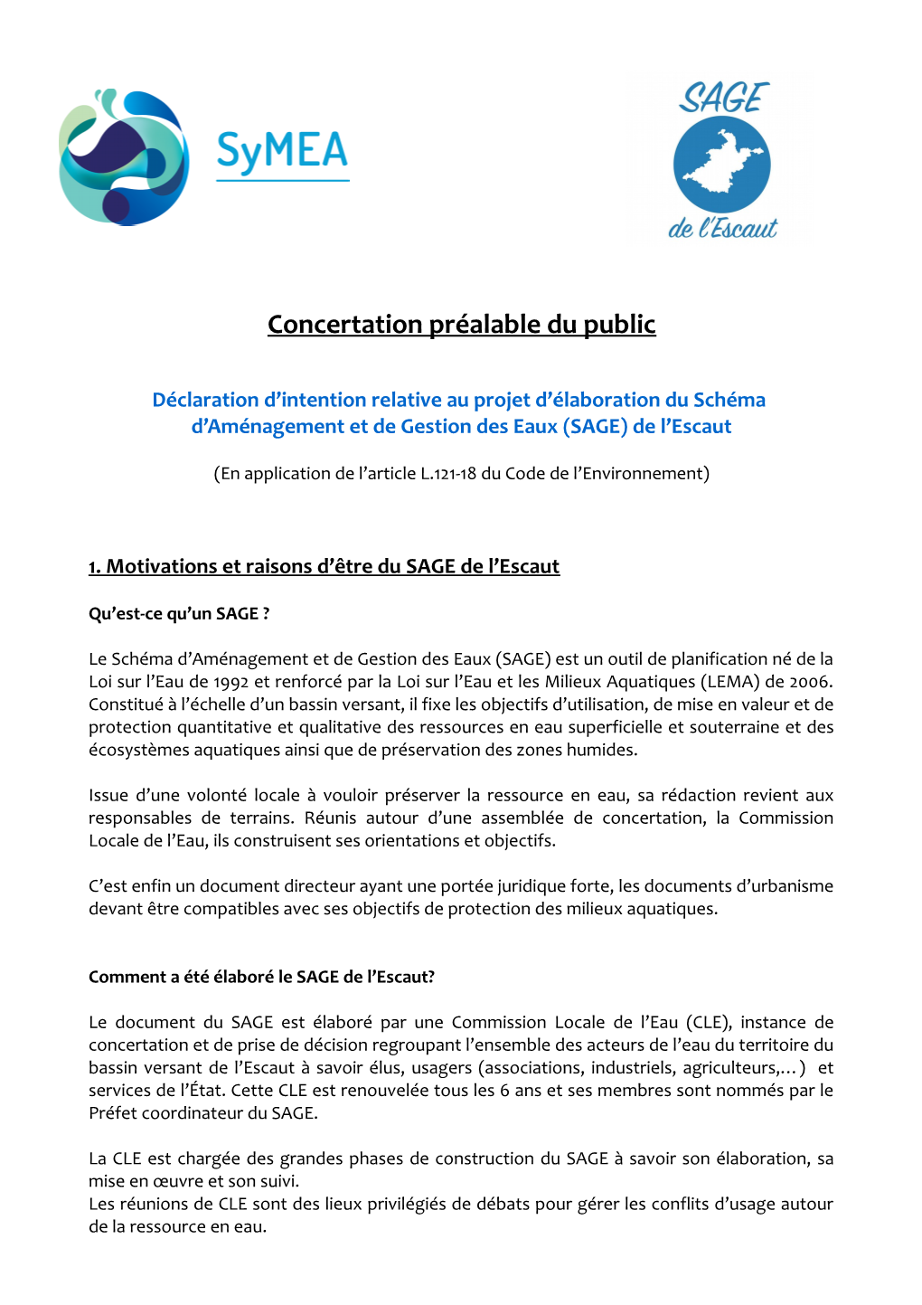 Concertation Préalable Du Public