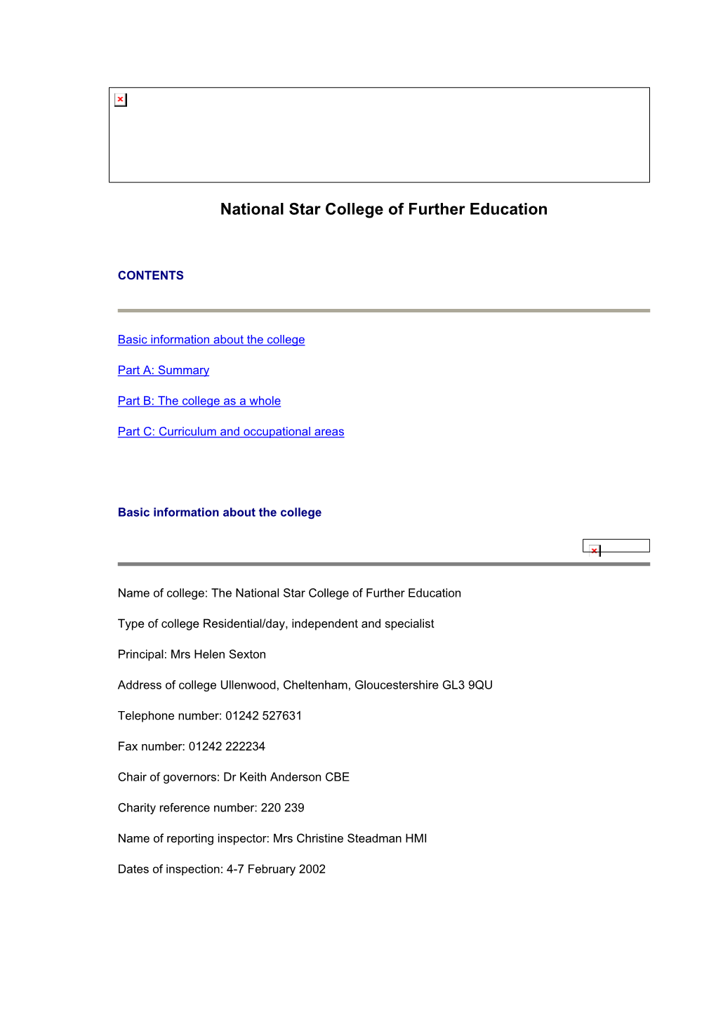 National Star College of Further Education