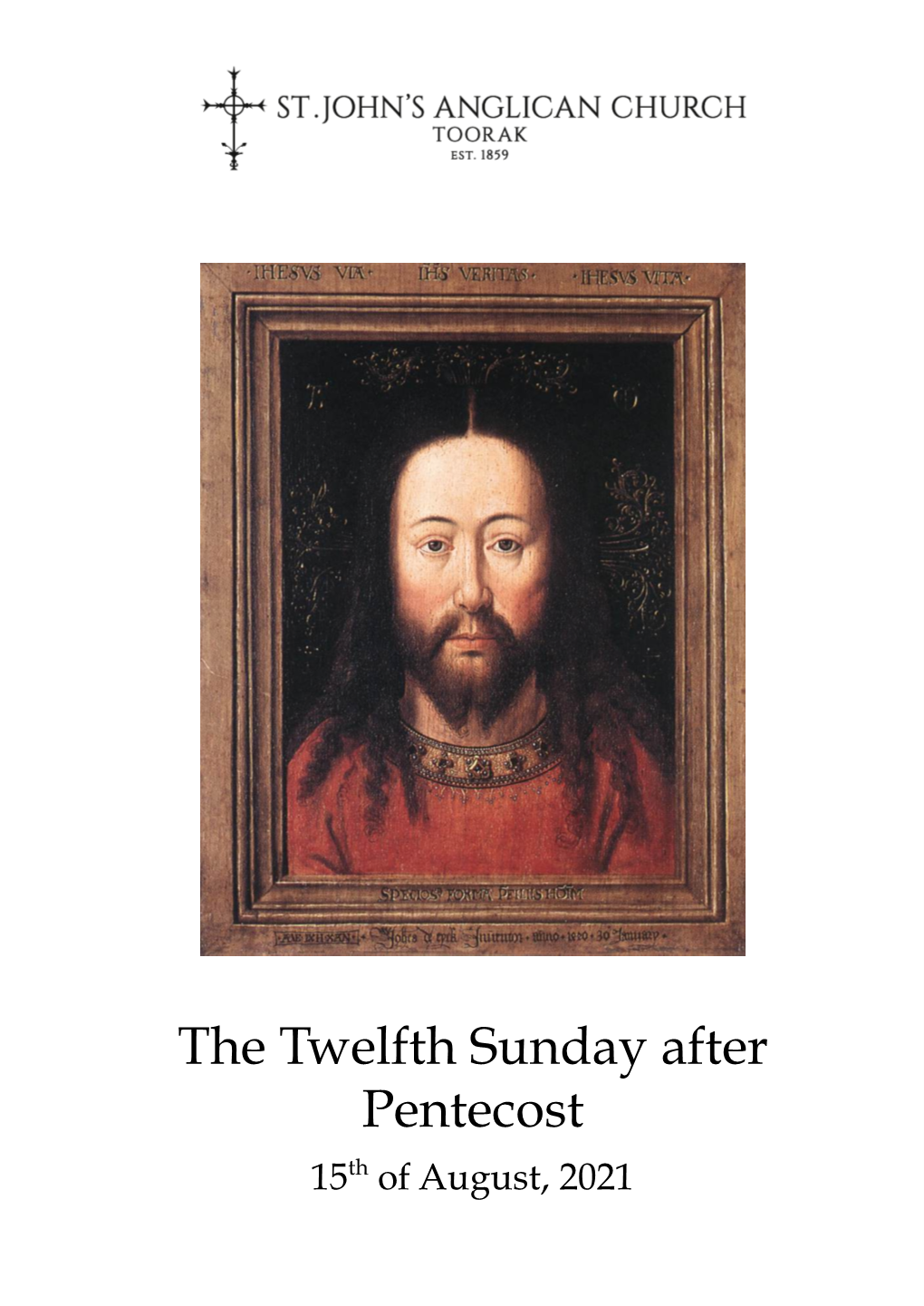 Twelfth Sunday After Pentecost 2021