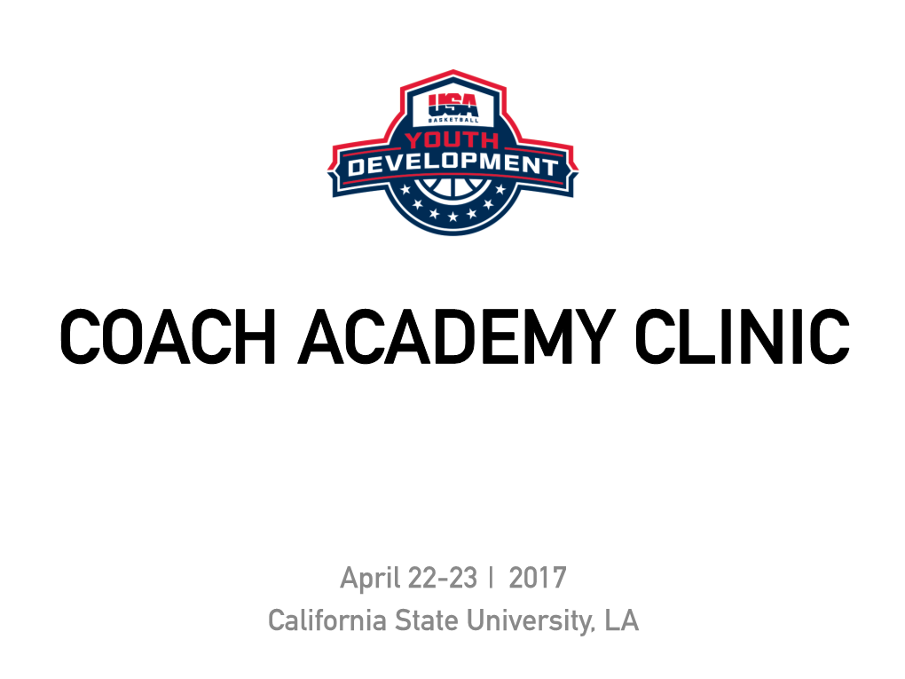 Coach Academy Clinic