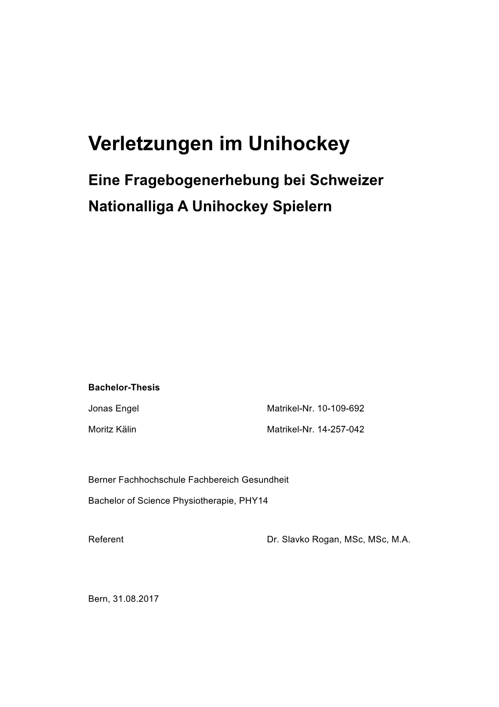 Verletzungen Im Unihockey