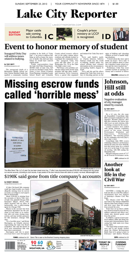 Missing Escrow Funds Called