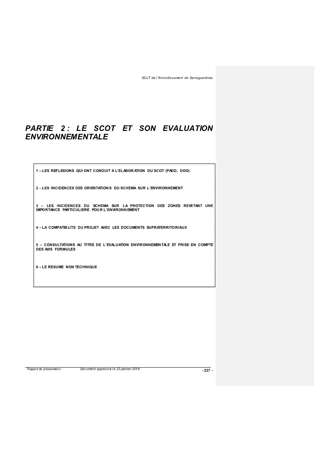 Partie 2 : Le Scot Et Son Evaluation Environnementale