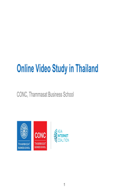Value of OTT to the Thai Economy