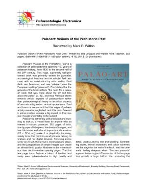 Visions of the Prehistoric Past Reviewed by Mark P. Witton