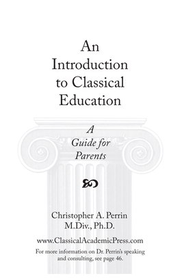An Introduction to Classical Education