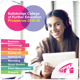 Ballsbridge College of Further Education Prospectus 2019-20