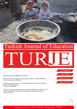 Turkish Journal of Education 9(3)
