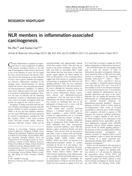 NLR Members in Inflammation-Associated
