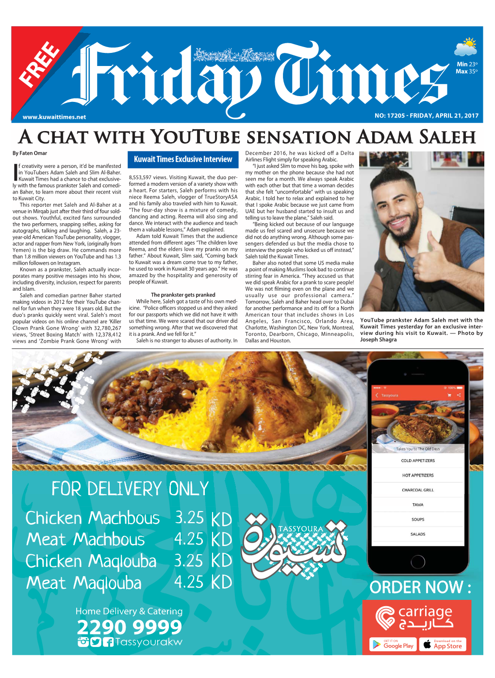 A Chat with Youtube Sensation Adam Saleh