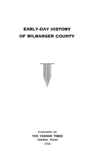 Early-Day History of Wilbarger County