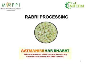 Rabri Production- Machineries