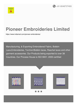 Pioneer Embroideries Limited