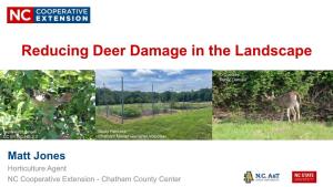 Reducing Deer Damage in Landscapes Part 2