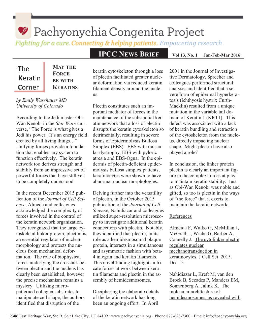 IPCC NEWS BRIEF Vol 13, No