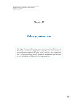 Privacy Protection