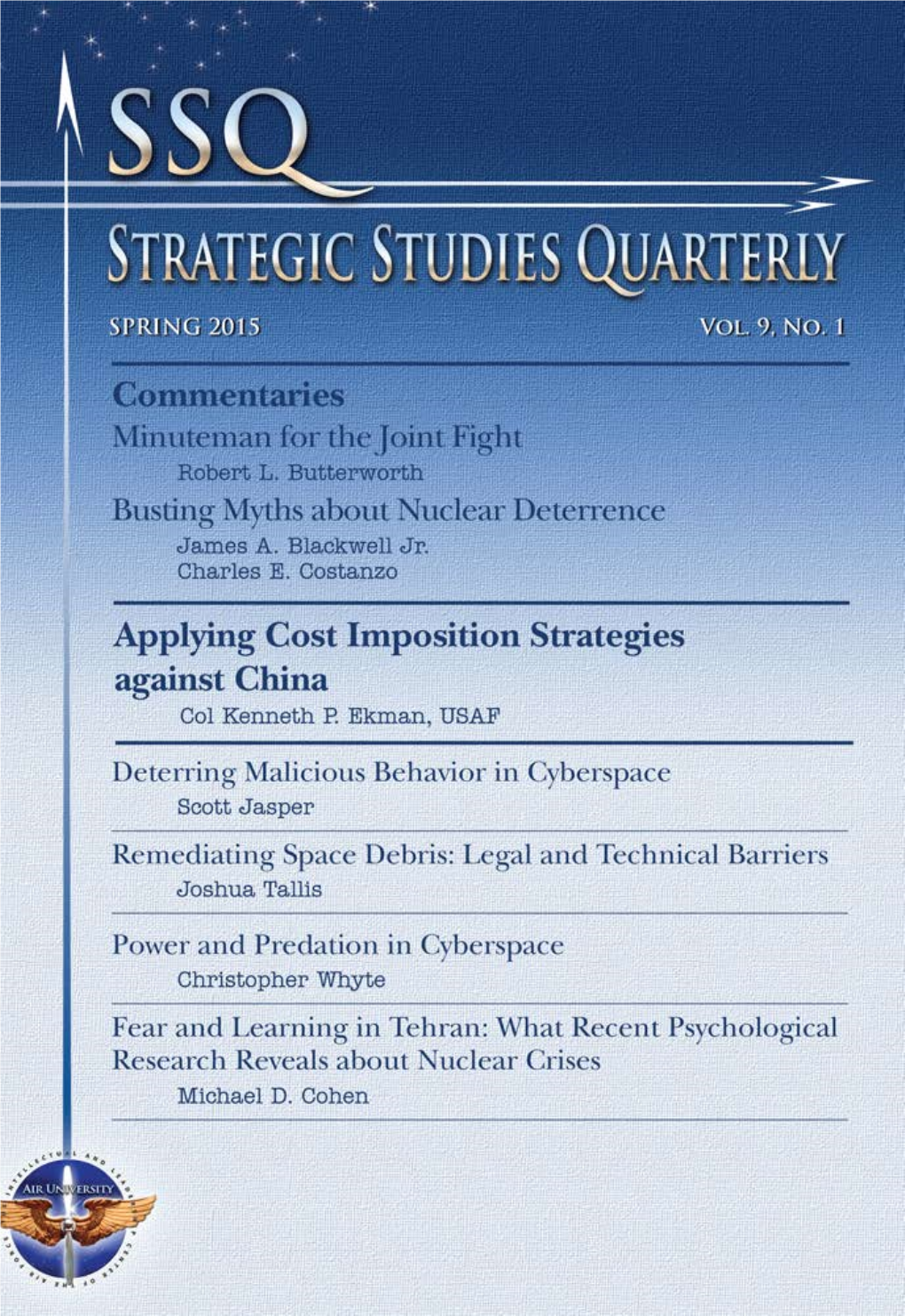 Strategic Studies Quarterly (Spring 2015)