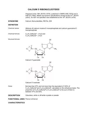 Calcium 5'-Ribonucleotides