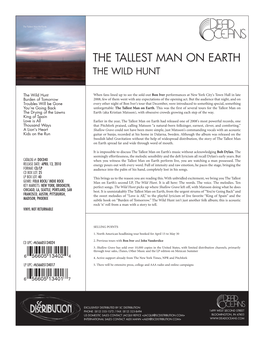 The Tallest Man on Earth the Wild Hunt