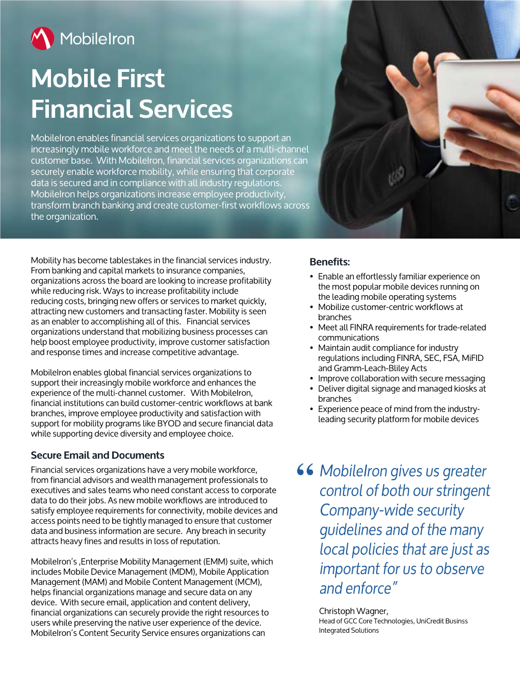 Mobile First Financial Services