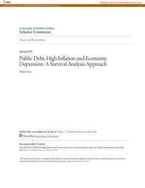 Public Debt, High Inflation and Economic Depression: a Survival Analysis Approach Minjie Guo