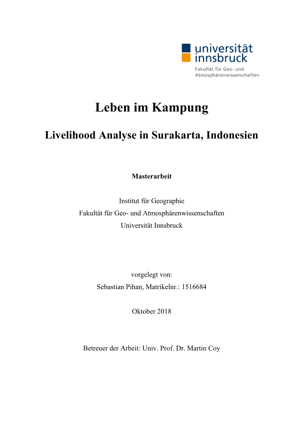 Das Sustainable Livelihood Framework