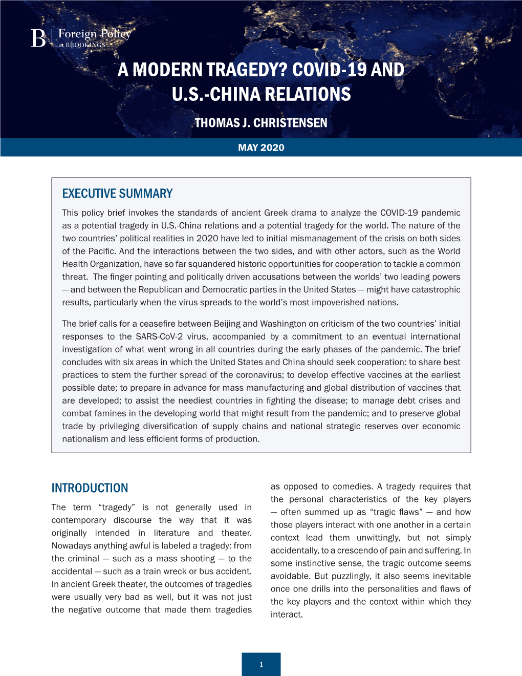 COVID-19 and US-China Relations