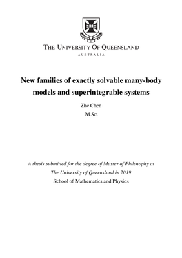 New Families of Exactly Solvable Many-Body Models and Superintegrable Systems