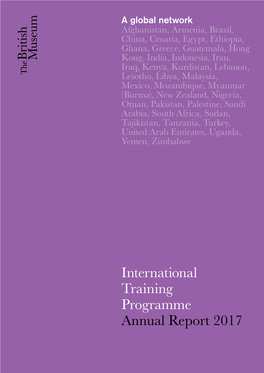 International Training Programme Annual Report 2017