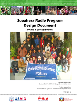 SUAAHARA Radio Program Design Document