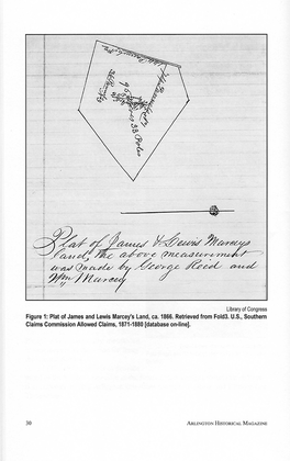 Plat of James and Lewis Marcey's Land, Ca. 1866. Retrieved from Fold3
