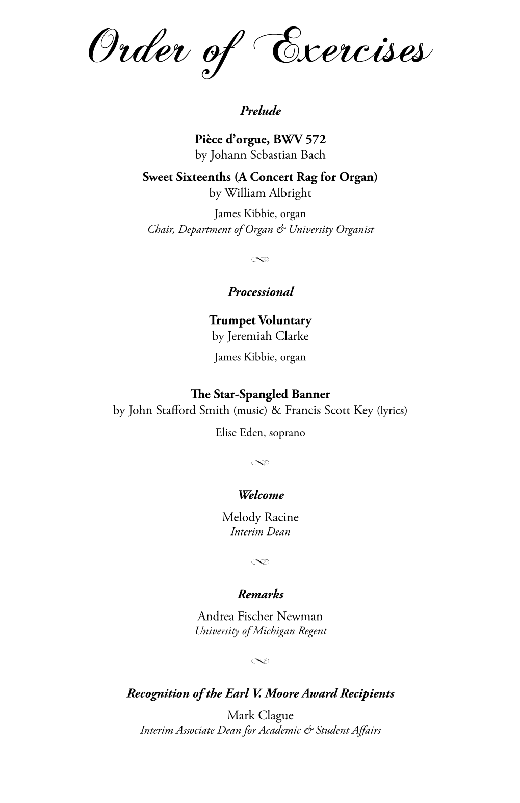 View the Program for This Ceremony (PDF)