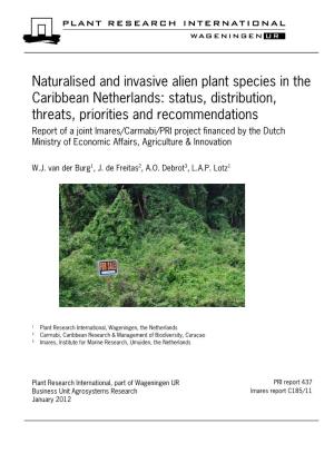 Invasive Plants in the Dutch Caribbean