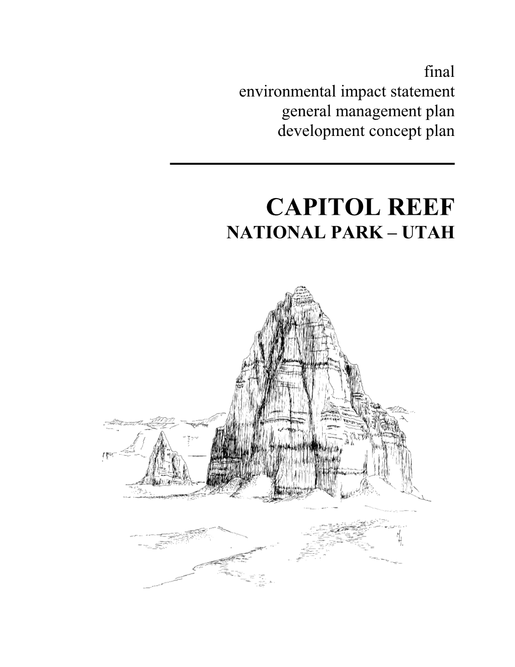 Capitol Reef General Management Plan