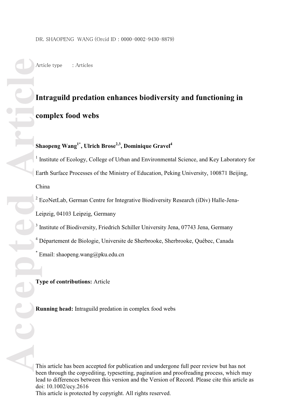 Intraguild Predation Enhances Biodiversity and Functioning in Complex Food Webs