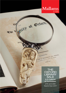 THE OXFORD LIBRARY SALE & a Cabinet of Curiosities