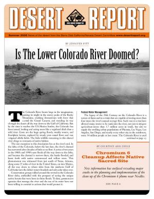 Is the Lower Colorado River Doomed?
