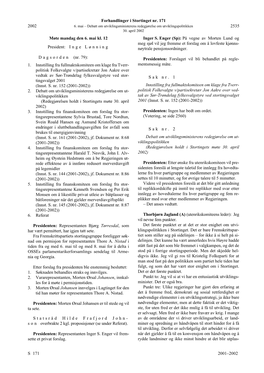 Forhandlinger I Stortinget Nr. 171 S 2001–2002 2002 2535 Møte