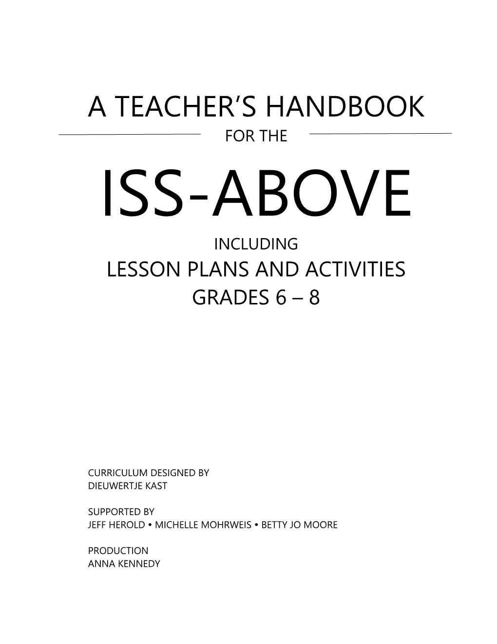 A Teacher's Handbook