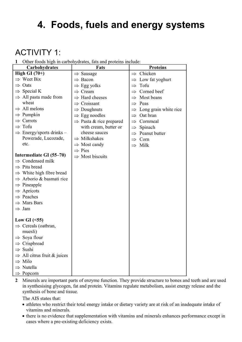 UNIT 3- AOS 1: Monitoring and Promotion of Physical Activity