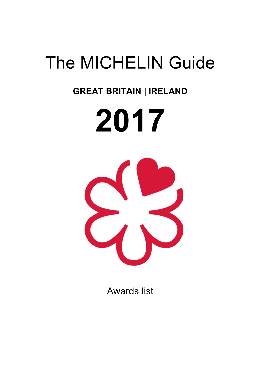 The MICHELIN Guide