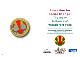 The Many Histories of Woodcraft Folk