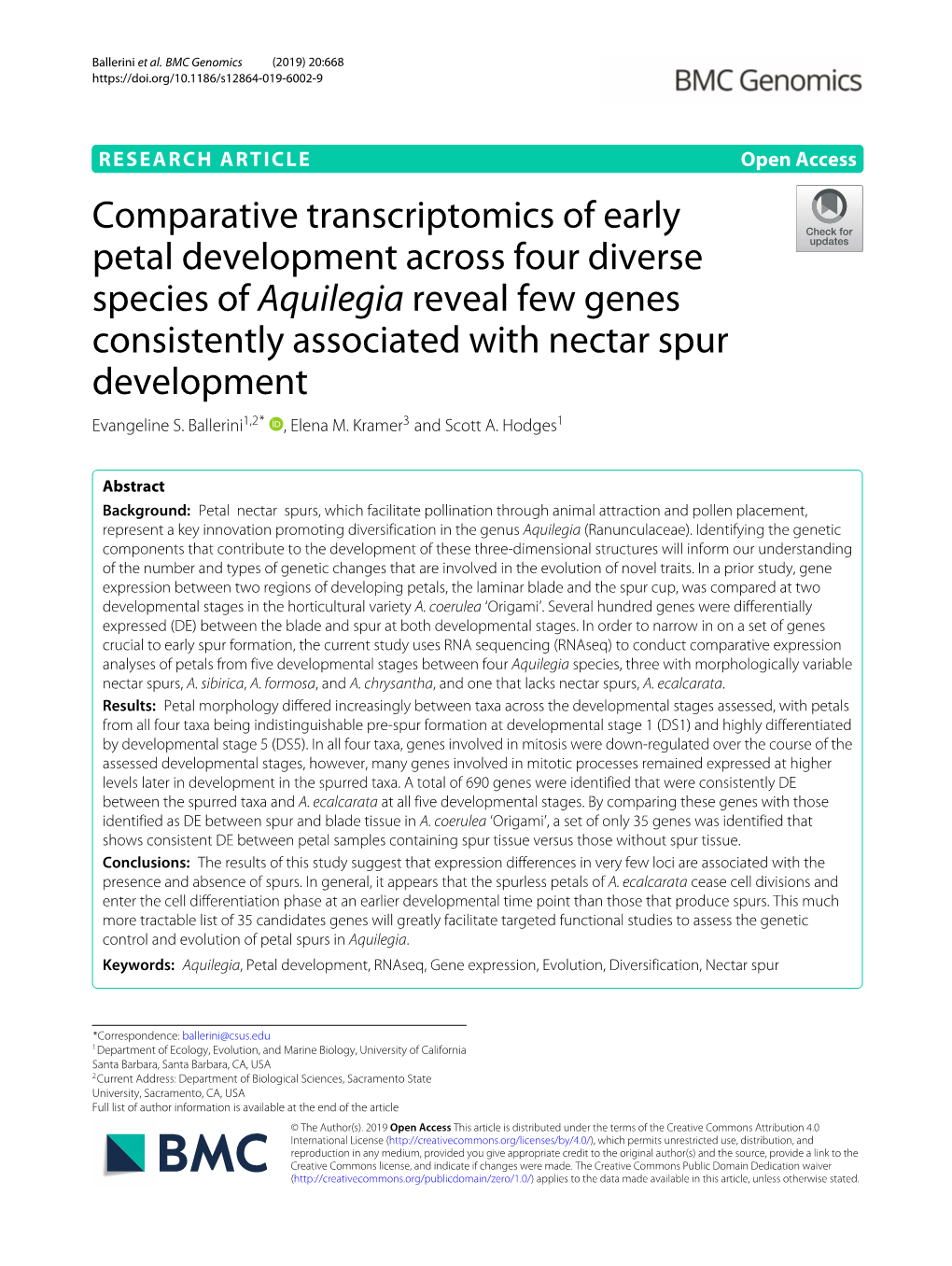 Comparative Transcriptomics of Early Petal Development Across Four