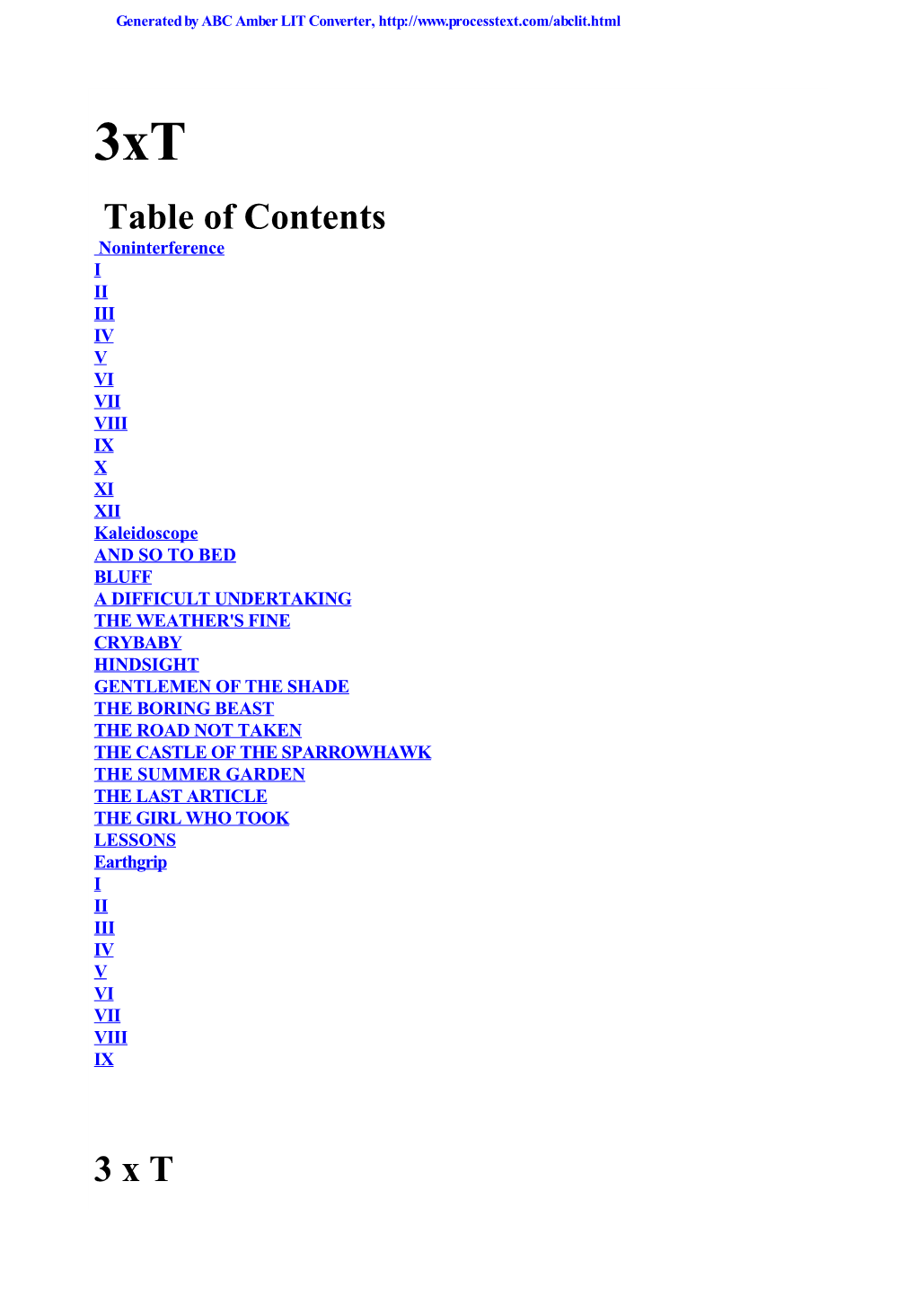 Table of Contents 3