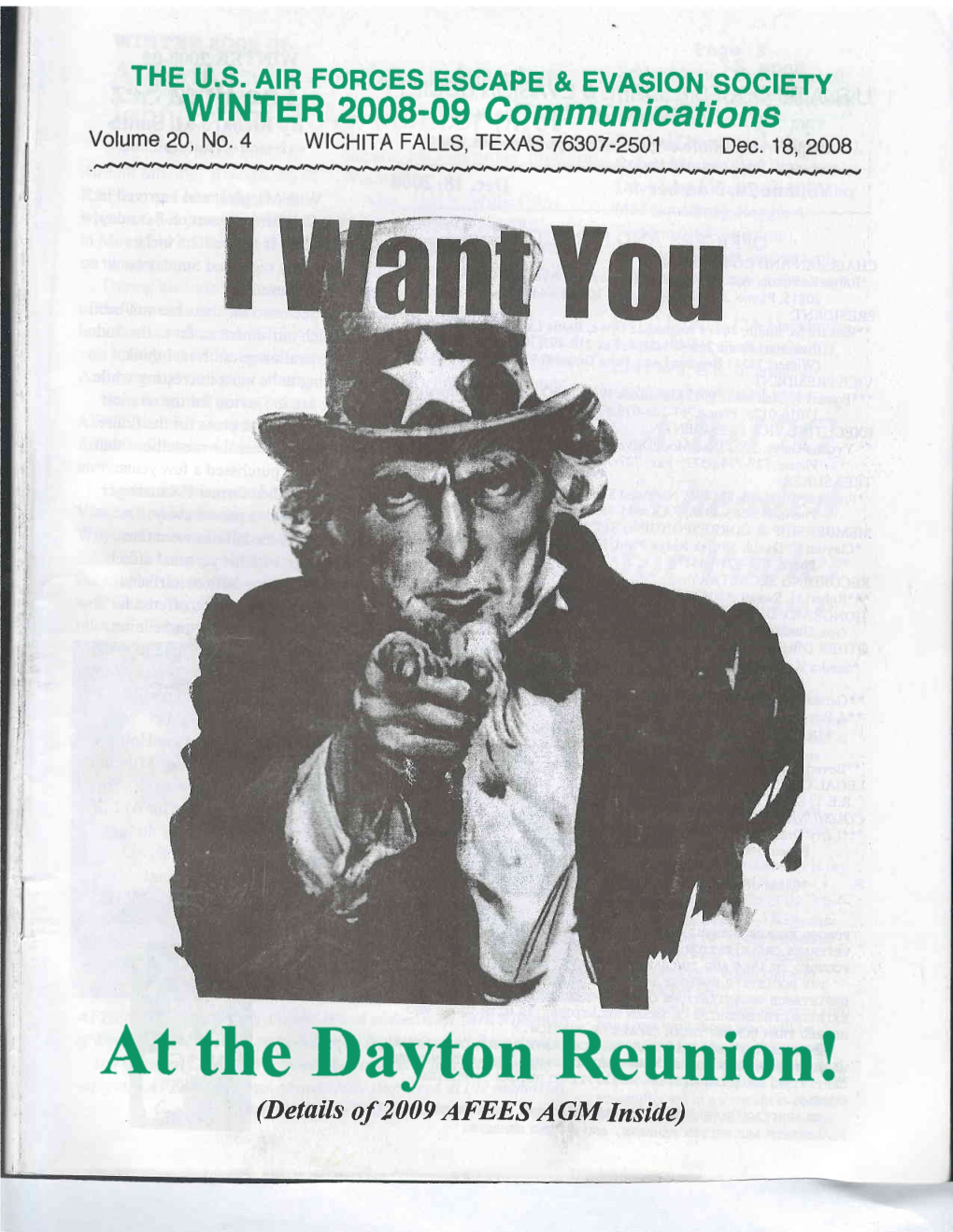 At the Dilyton Reunion! (Detuils of 2009 AFEES AGM Inside) Page 2 WINTER 2M&U) U.S