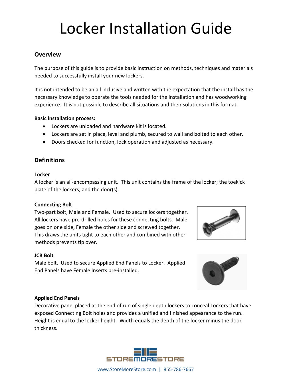 Locker Installation Guide