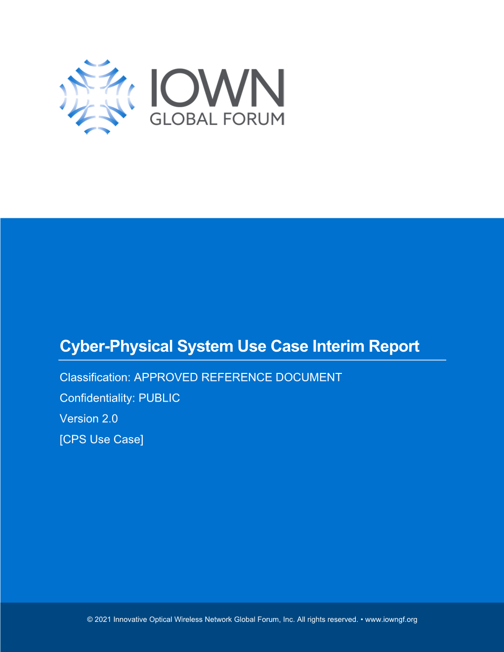 Cyber-Physical System Use Case Interim Report